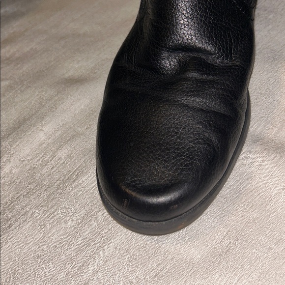 Anne Klein Sport Black Leather Ankle Bootstraps - Picture 7 of 8
